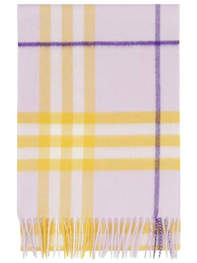 Burberry Check Cashmere Scarf Pink