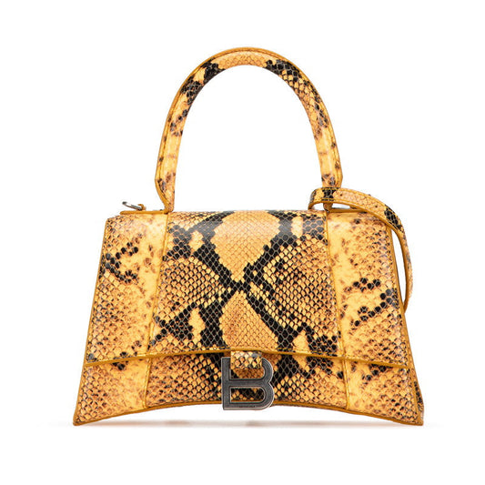 Balenciaga Hourglass Python Embossed 2WAY Bag