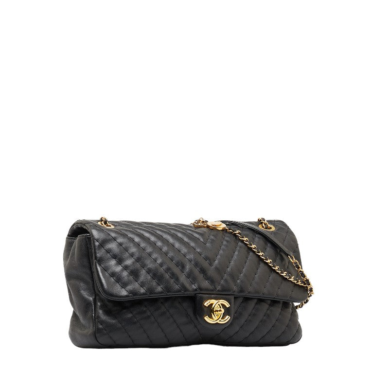 Chanel Lambskin Coco Mark Chain Shoulder Bag