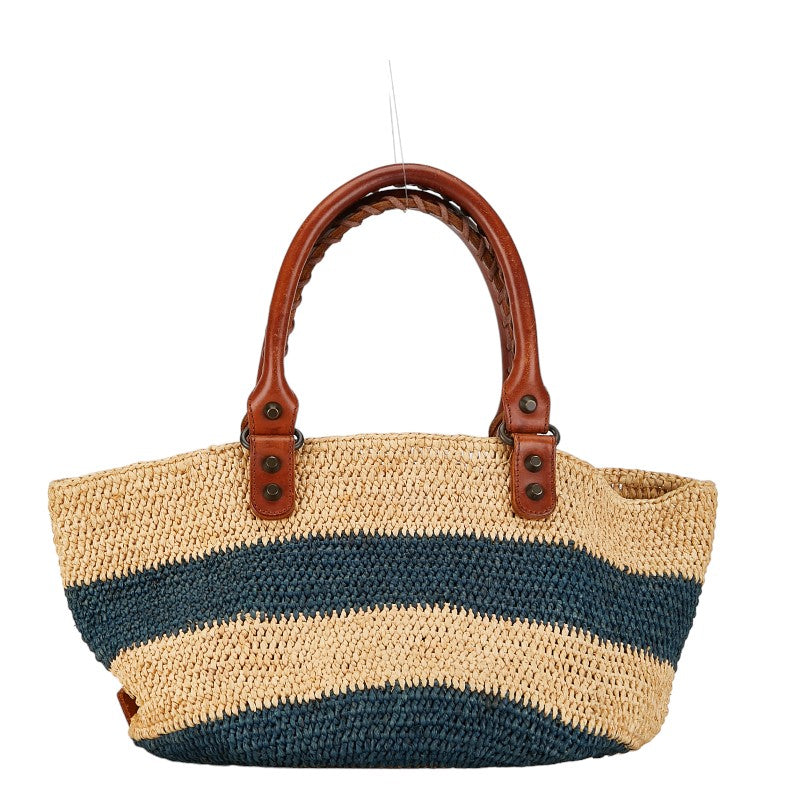 Balenciaga Raffia Leather Small Handbag