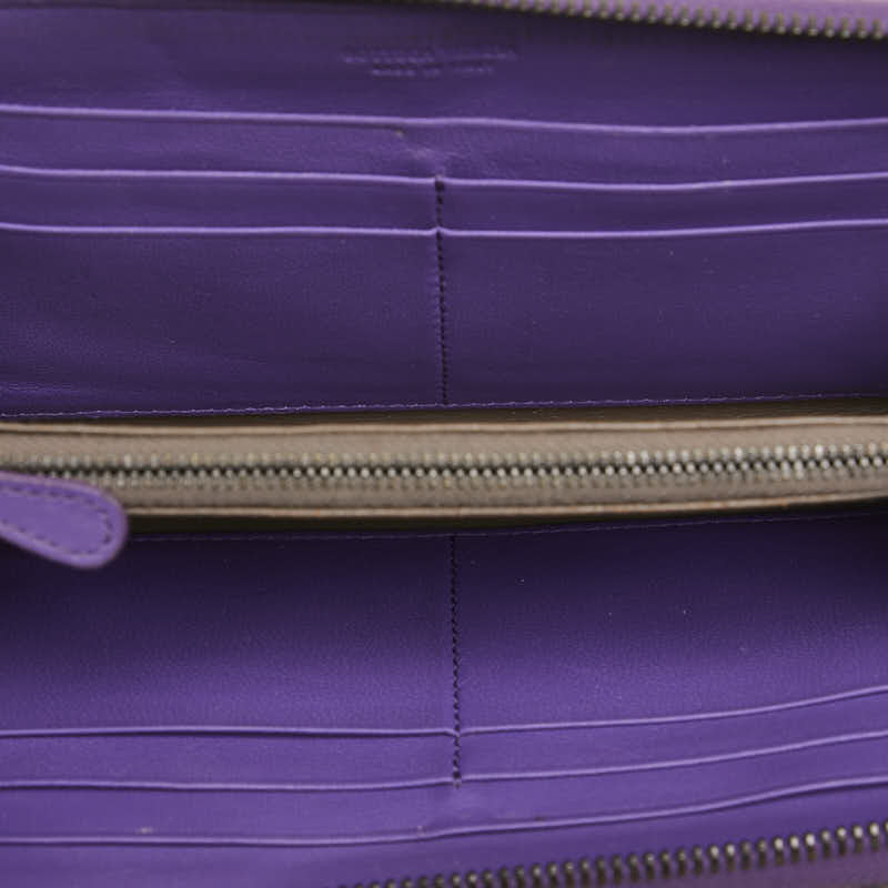 Bottega Veneta Python Intrecciato Zip Wallet