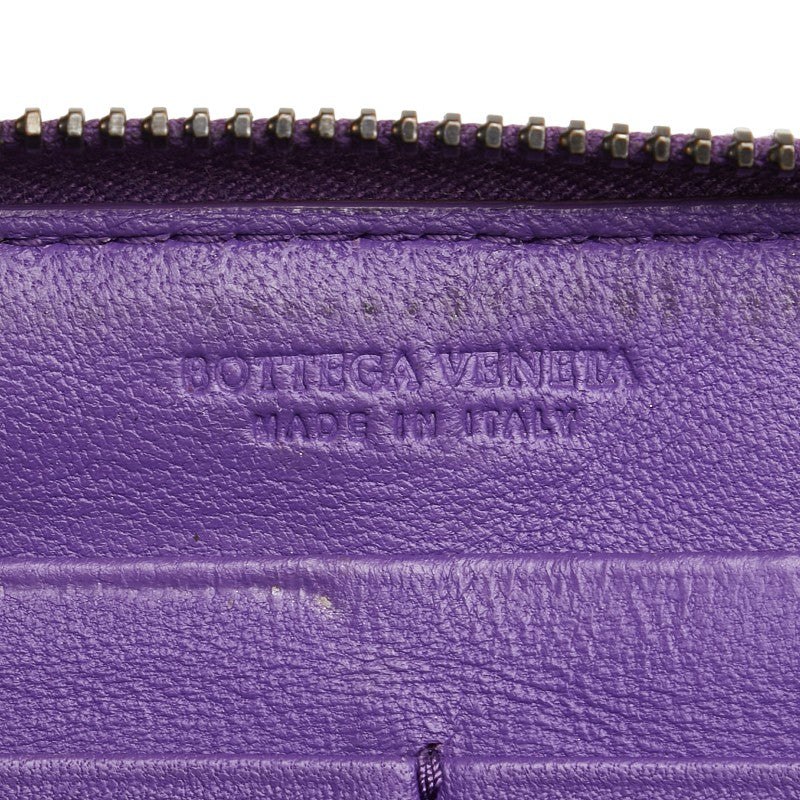 Bottega Veneta Python Intrecciato Zip Wallet
