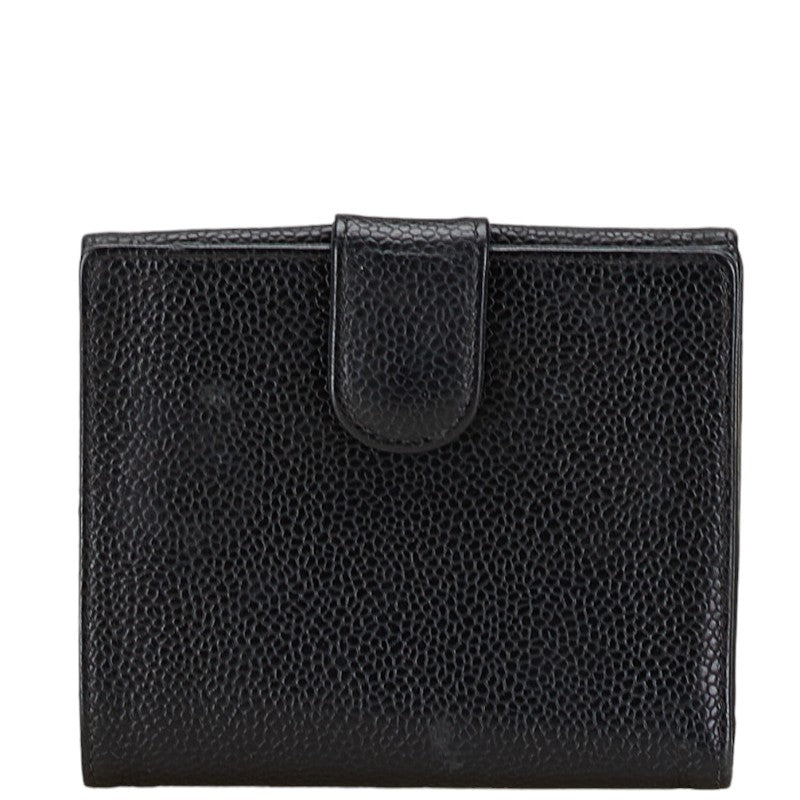 Chanel Caviar Skin Compact Wallet A13496