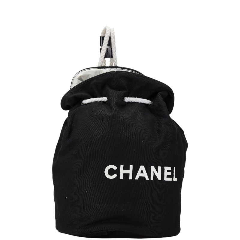 Chanel Canvas Logo Backpack