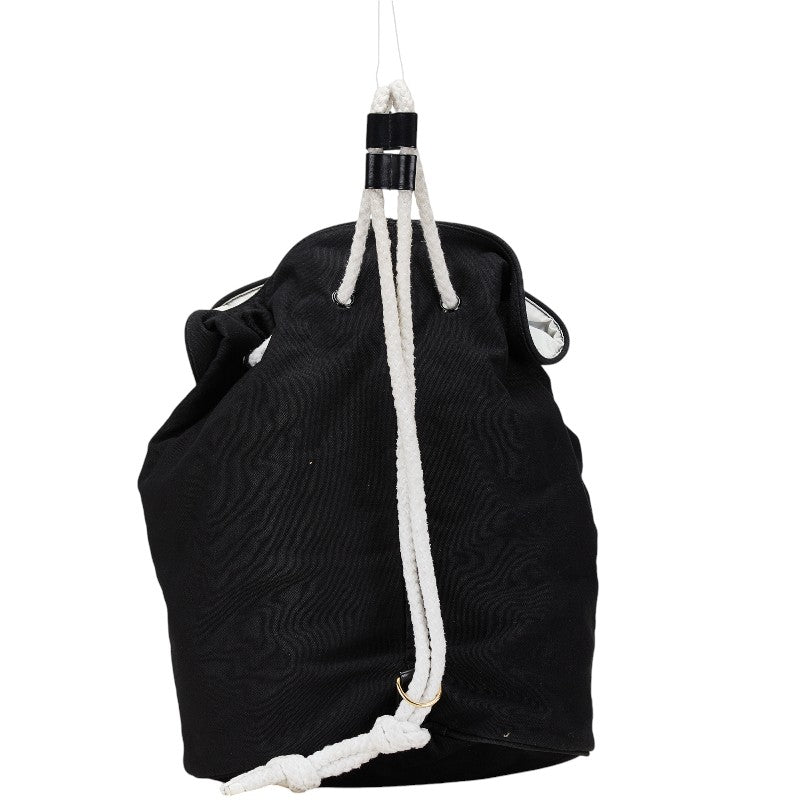 Chanel Canvas Logo Backpack
