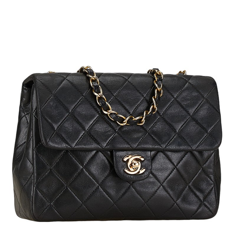 Chanel Mini Matelasse Coco Mark Chain Shoulder Bag A01163