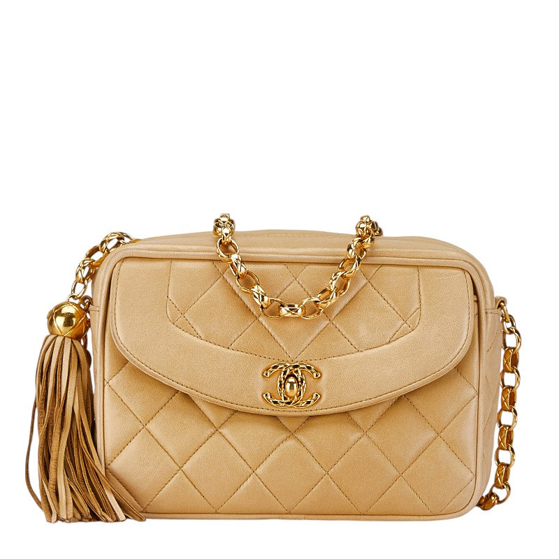 Chanel Lambskin Fringe Chain Shoulder Bag