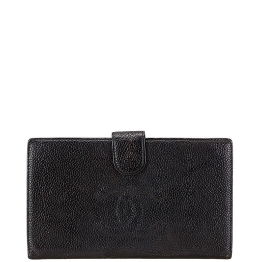 Chanel Caviar Skin Compact Wallet