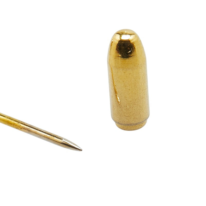 Chanel Vintage Coco Mark Pearl Pin Brooch Gold