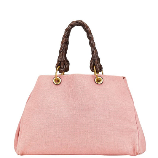 Bottega Veneta Canvas Leather Tote Bag