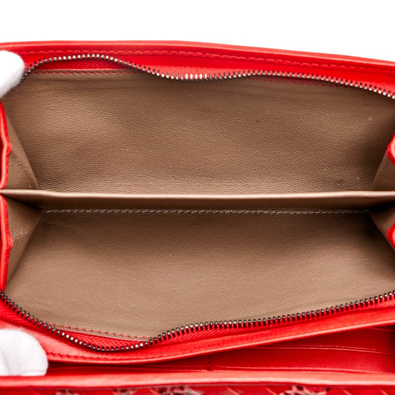 Bottega Veneta Intrecciato Python Leather Wallet