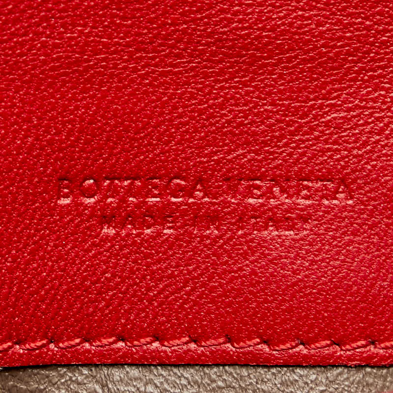 Bottega Veneta Intrecciato Python Leather Wallet