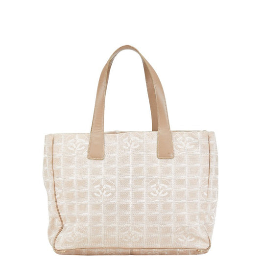 Chanel Nylon Leather Tote Handbag