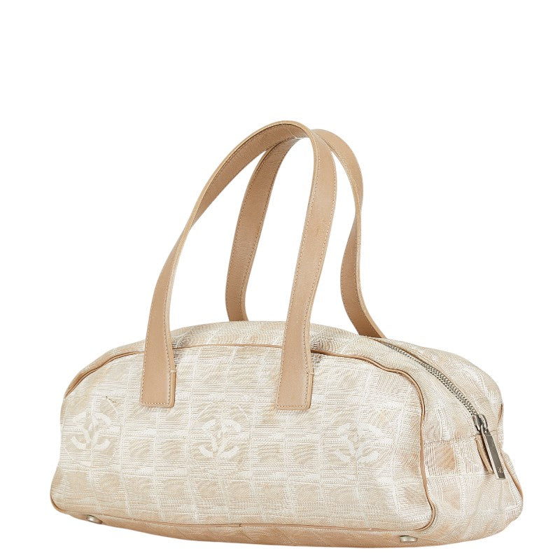 Chanel Nylon Leather Coco Mark Handbag