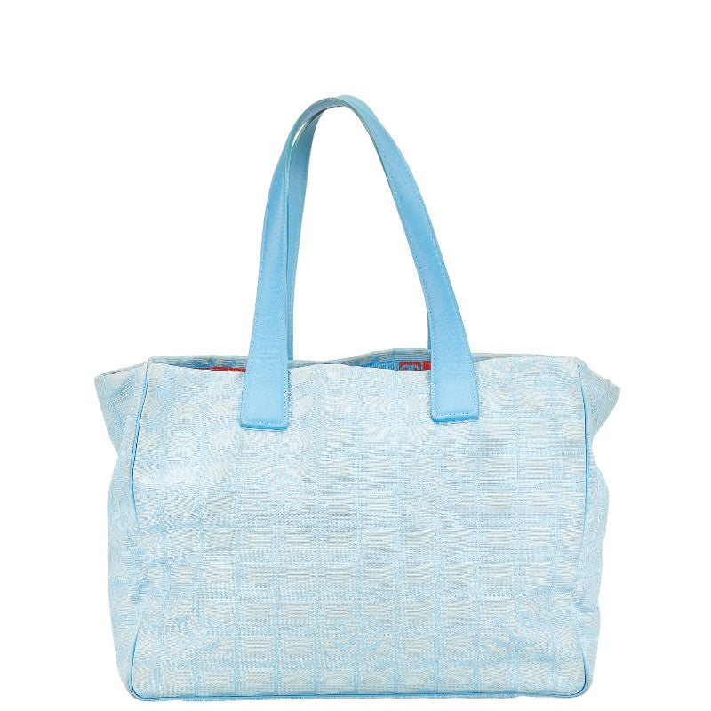 Chanel Nylon Leather Tote MM Coco Mark Bag