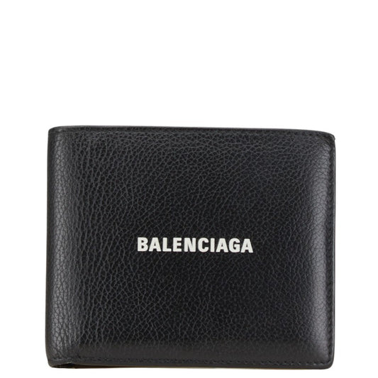 Balenciaga Leather Logo Bifold Wallet