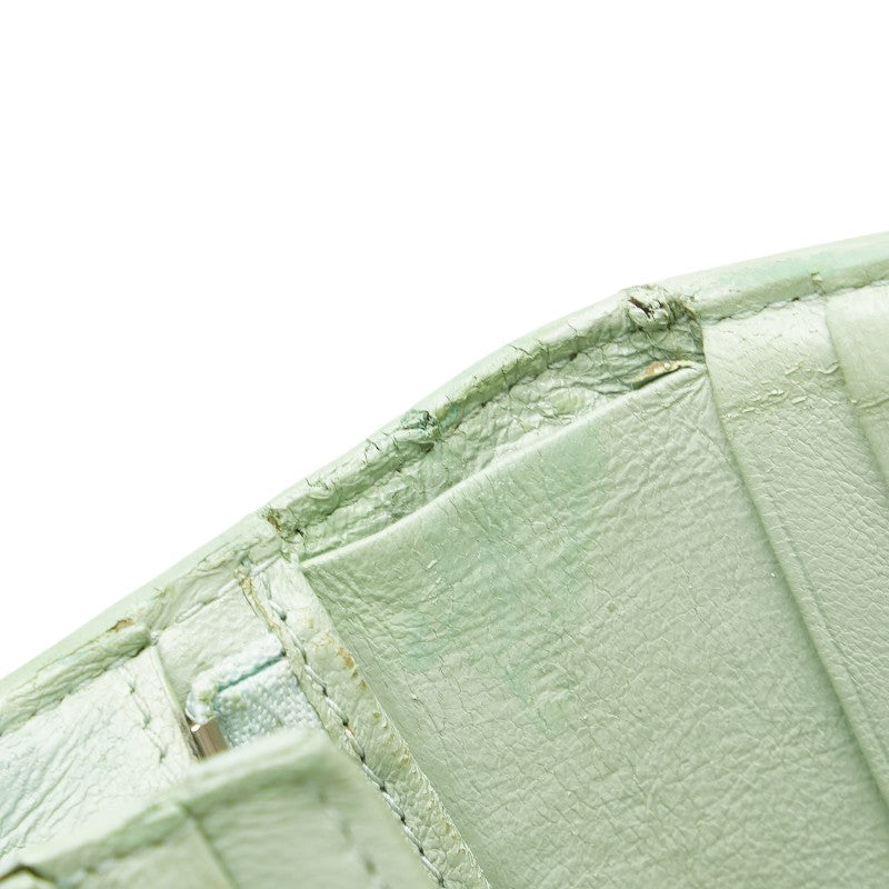 Balenciaga Croc Embossed Leather Wallet