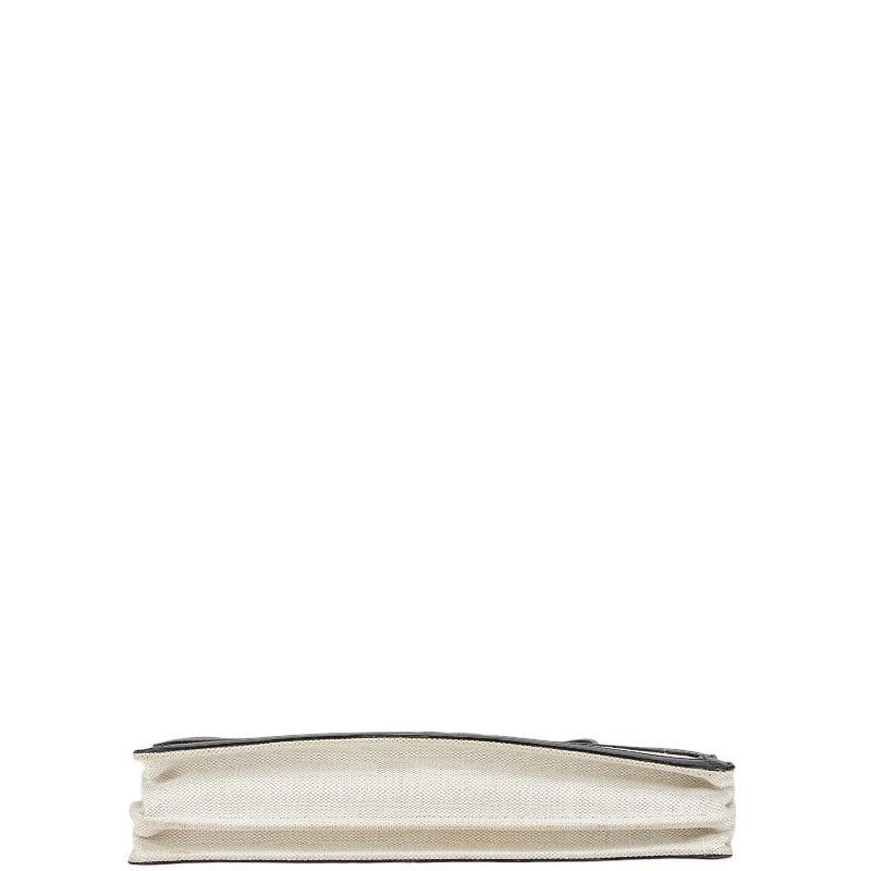 Balenciaga Canvas Leather Navy Pochette Crossbody