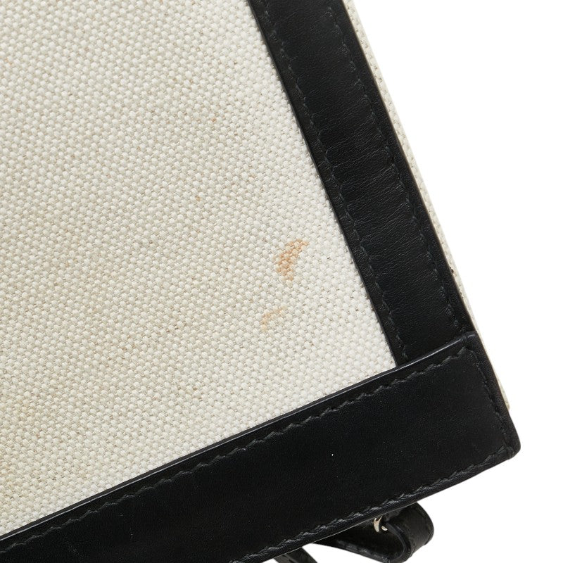 Balenciaga Canvas Leather Navy Pochette Crossbody