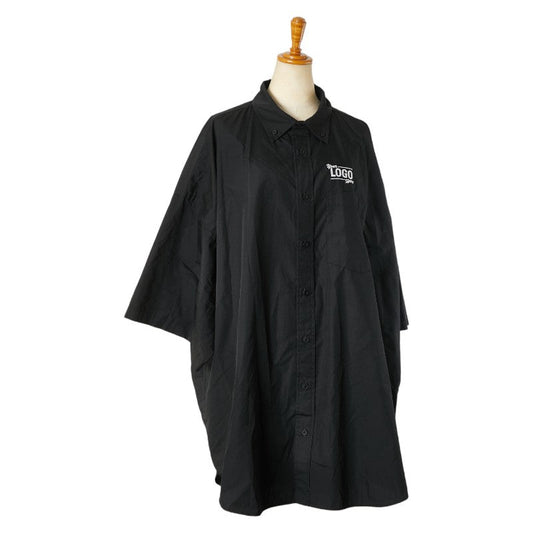 Balenciaga Oversized Shirt Polyester Cotton Black