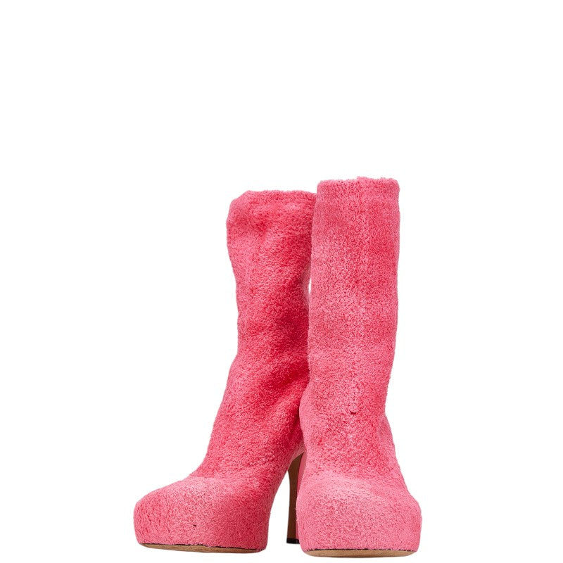Bottega Veneta Knit Short Boots Pink