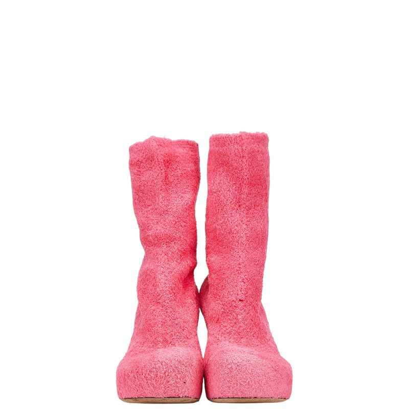 Bottega Veneta Knit Short Boots Pink