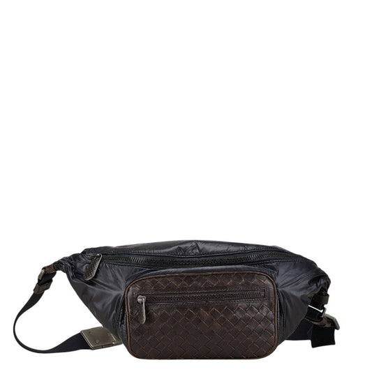 Bottega Veneta Intrecciato Leather Nylon Waist Bag