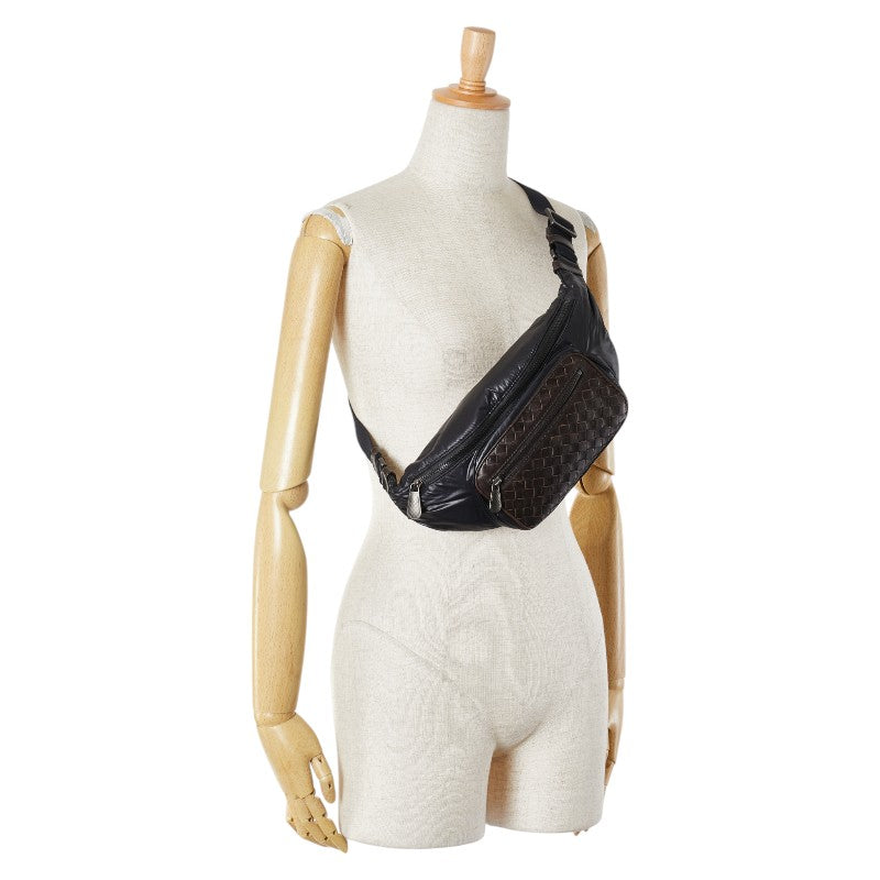Bottega Veneta Intrecciato Leather Nylon Waist Bag