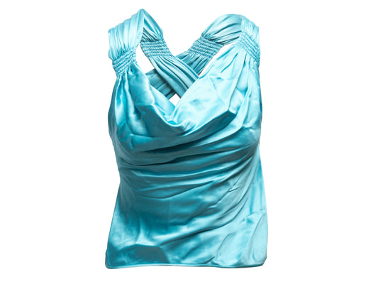 Aqua Valentino Cowl Neck Sleeveless Top Size US 6