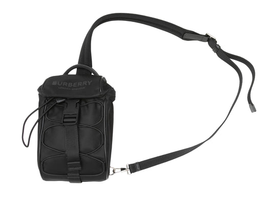 Black Burberry Murray Nylon Sling Bag