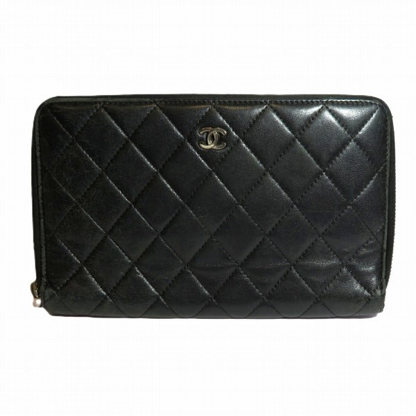 Chanel Matelasse Organizer Zip Wallet