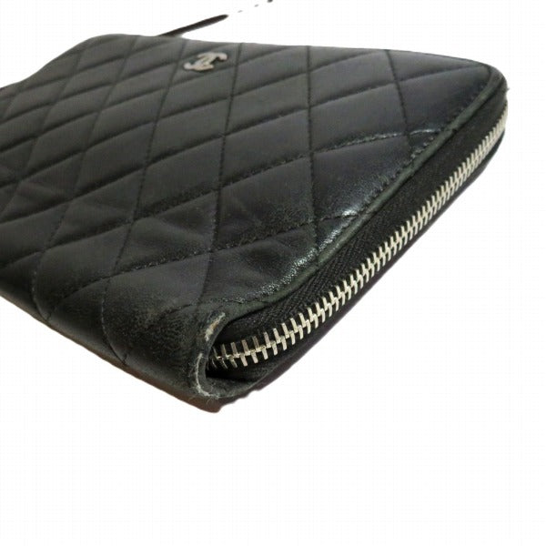 Chanel Matelasse Organizer Zip Wallet