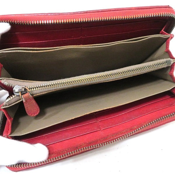 Bottega Veneta Leather Zip Around Wallet