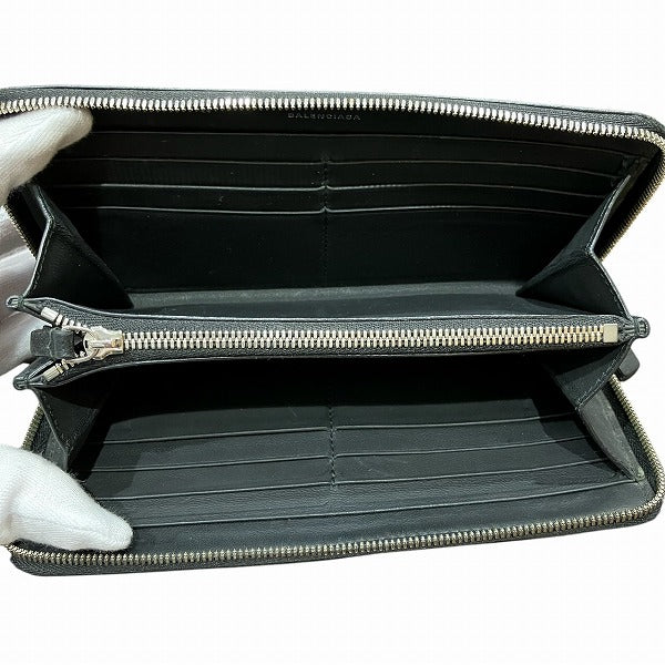 Balenciaga Leather Zip-Around Wallet 551935