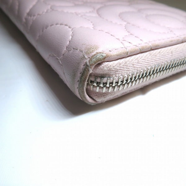 Chanel Camellia Round Zip Wallet
