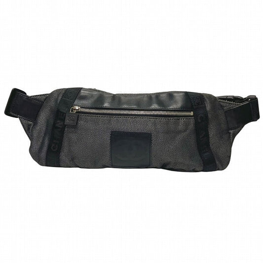 Chanel Canvas Leather Waist Bag