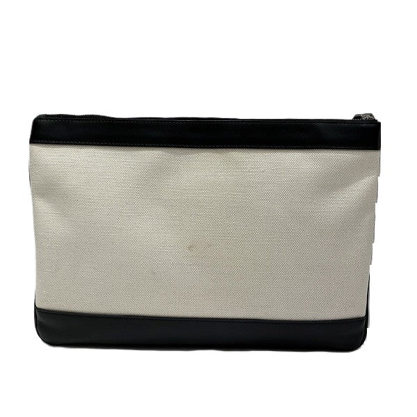Balenciaga Canvas Leather Clutch Bag 420407