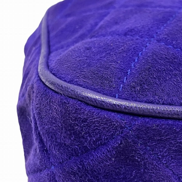 Chanel Suede Matelasse Mini Chain Bag