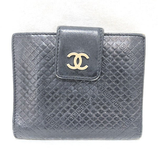 Chanel Leather Micro Chocolate Bar Wallet