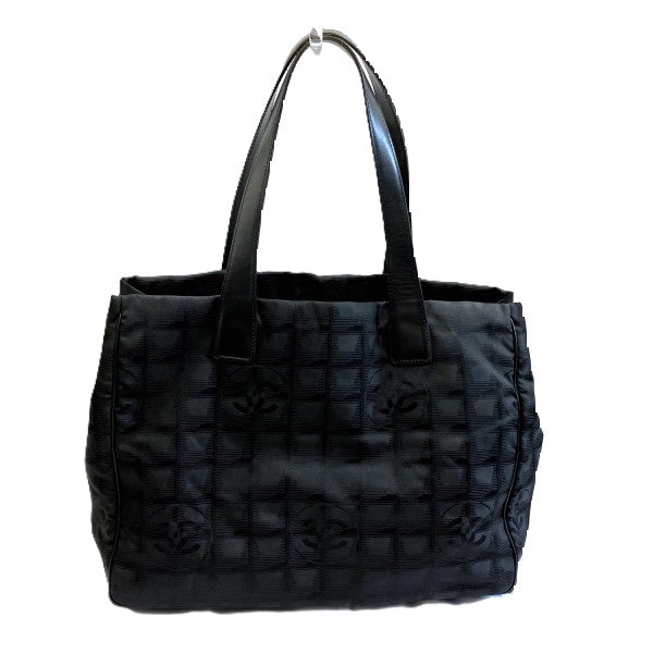 Chanel Nylon Leather Tote MM Bag