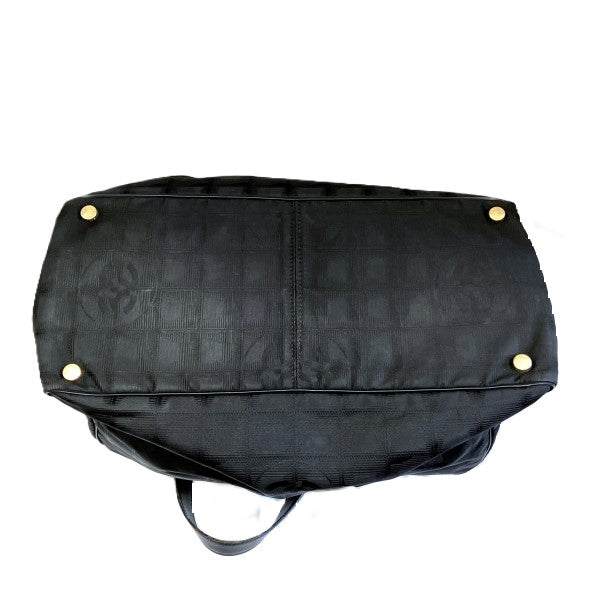 Chanel Nylon Leather Tote MM Bag