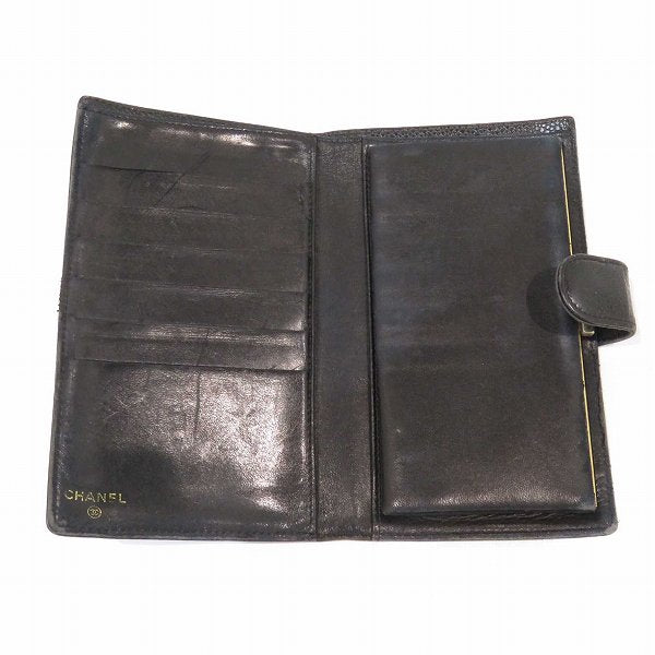 Chanel Caviar Skin Bifold Wallet A13498