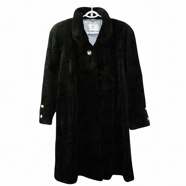 Balenciaga Fur Long Coat Outerwear
