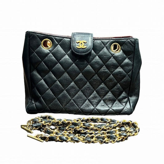 Chanel Lambskin Mini Matelasse Chain Shoulder Bag