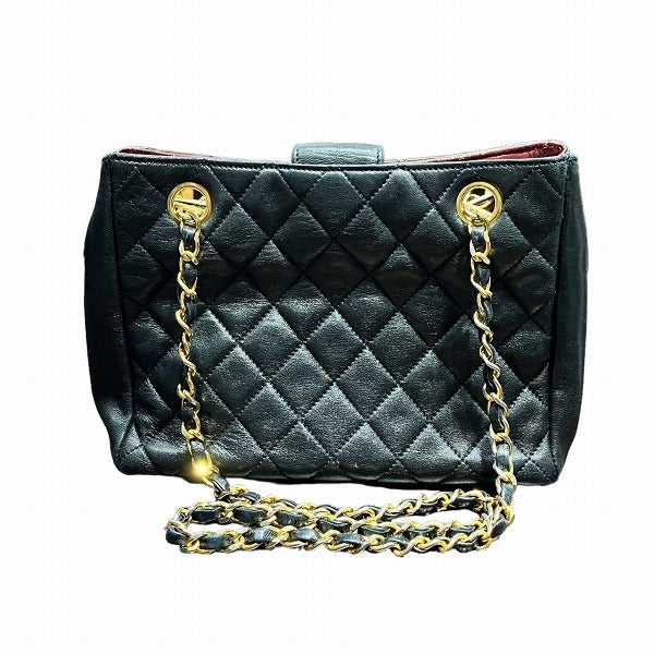 Chanel Lambskin Mini Matelasse Chain Shoulder Bag