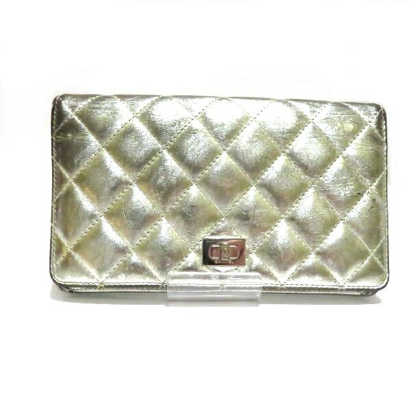 Chanel Matelasse 2.55 Silver Wallet