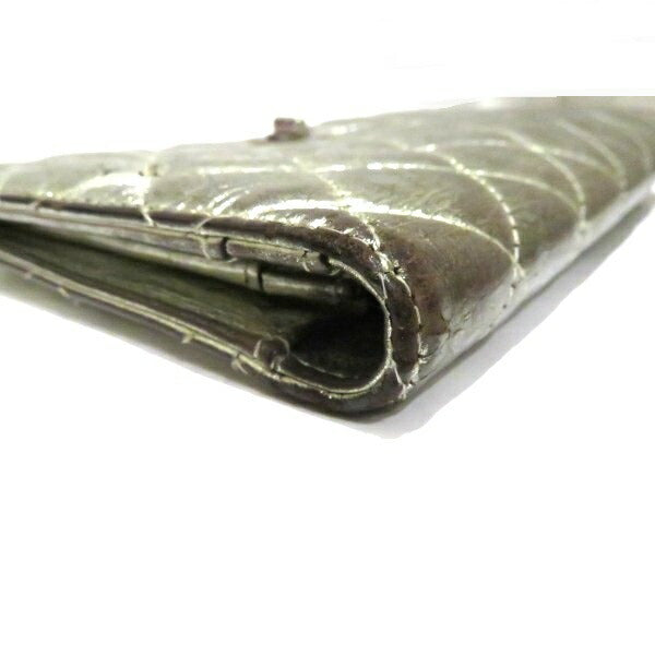 Chanel Matelasse 2.55 Silver Wallet
