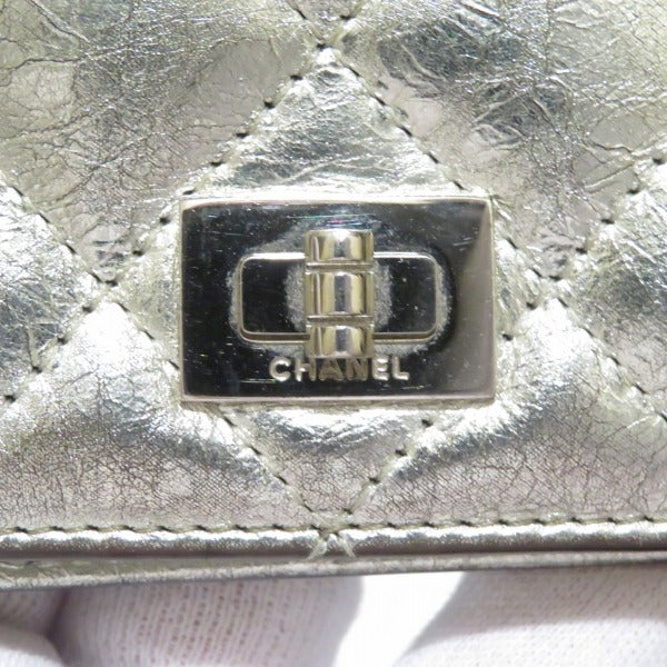 Chanel Matelasse 2.55 Silver Wallet