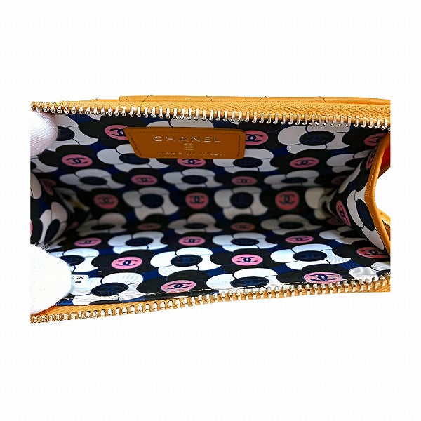 Chanel Matelasse Lambskin Zip Coin Case Wallet