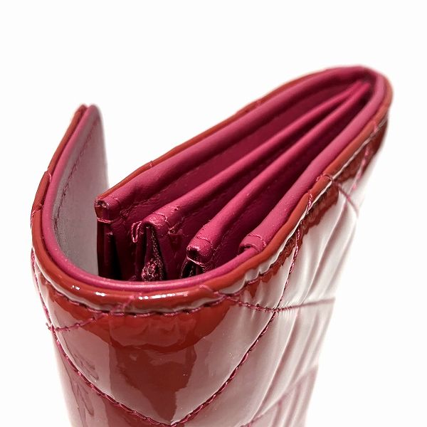 Chanel Patent Matelasse Coco Mark Long Wallet